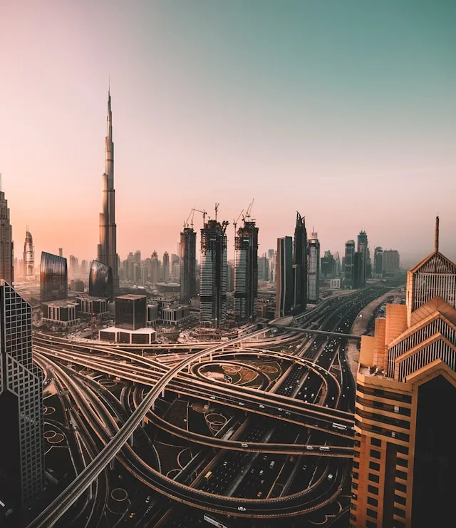 Dubai Marina bei Nacht